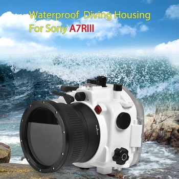 Seafrogs 40 m/130ft Sony A7III A7RIII A7M3 28-70mm Lens Sualtı kamera muhafazası Tüplü Dalış Çantası Su Geçirmez kamera çantası