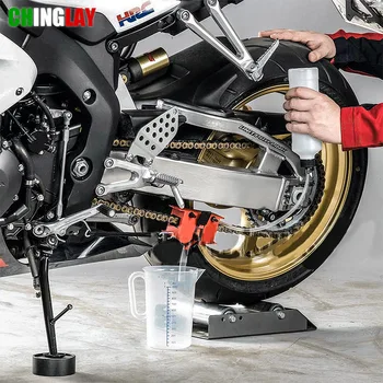 Motosiklet zinciri temizleme makinesi seti Fırça Dişli Temizleyici Aracı Motosiklet Zincirleri Yağlama Cihazı Yağlama Aksesuarı