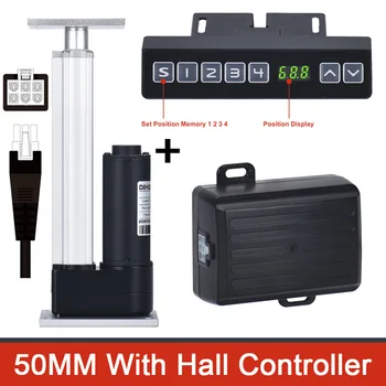 DHLA3000 650MM İnme Lineer Aktüatör TV asansörü DC motor Zamanlama Kontrolörü DC12V Akıllı Mobilya Kontrol Aksesuarları