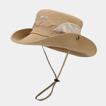 Moda balıkçı şapkası Hızlı Kuru Şapka kadın Örgü Nefes Açık Güneş Koruyucu Gölge Şapka erkek balıkçı şapkası Su Geçirmez güneş şapkası