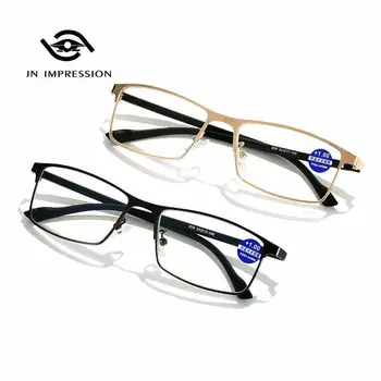 Yeni Anti-mavi ışık Presbiyopik Gözlük Metal Optik Çerçeve okuma gözlüğü Kadın Presbiyopik Gözlük Erkek Hd okuma gözlüğü