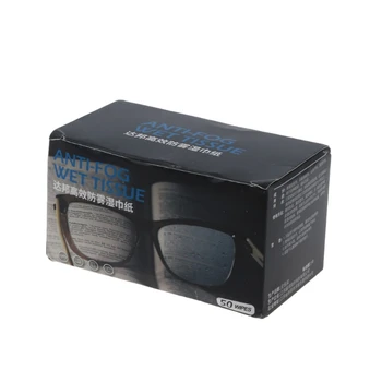 50 Adet Anti-Sis Mendil Gözlük Önceden nemlendirilmiş Buğulanmaya Karşı Lens Mendil Ayrı Ayrı Sarılmış Tek Kullanımlık Buğu Çözücü Gözlük Mendilleri