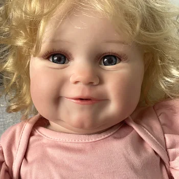 60cm Maddie Bebe Reborn Bebekler Bitmiş 3D Boyalı Cilt Gerçekçi Reborn Yürümeye Başlayan Kız Bebek çocuk Hediyesi İçin Muñecas Reborn