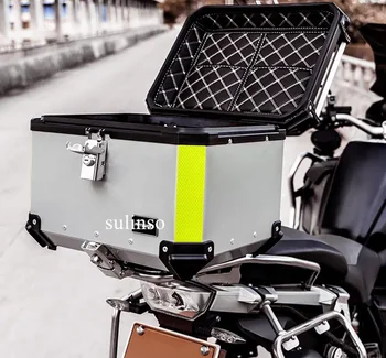 Satılık Linier Büyük Motosiklet Gövde ile Yeni Motosiklet Kuyruk Kutusu Alüminyum Gümüş