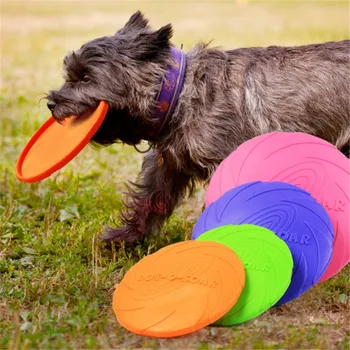 Pet Uçan Diskler Köpek Eğitim Halkası Çektirme Dayanıklı Bite yüzen Oyuncak Köpek Açık İnteraktif Oyun Oynama Ürünleri Tedarik