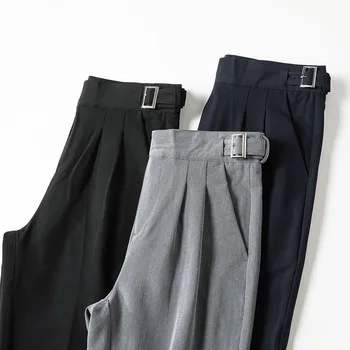 2023 Yeni Napoli gündelik erkek pantolonları Sonbahar damla ışık iş Pantolon Moda erkek pantolonları