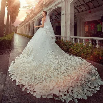ücretsiz kargo Vintage dantel düğün elbisesi es 2021 Casamento 3D Çiçek sevgiliye gelinlikler Lace Up Artı Boyutu düğün elbisesi
