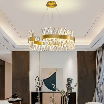 Iskandinav lüks parlaklık Led kolye lamba oturma odası yatak odası otel salonu altın Metal S şekli Hanglamp restoran ışık
