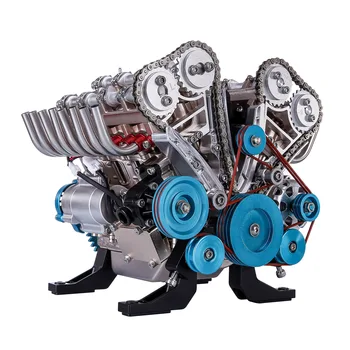 500 + Adet DIY V8 motor modeli metal mekanik motor bilim deney fizik oyuncak hediye dekorasyon öğretim
