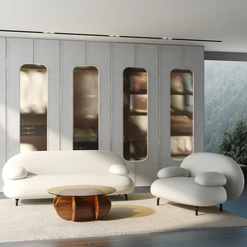Koltuk Tembel Kanepe Recliner Modern Salon Aşk Koltuğu Tek Tasarımcı Tasarım Kanepe Ziyafet Avrupa Büyük Kanepe Şişme Mobilya