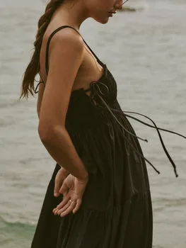 Kadın Çiçek Baskı Kapalı Omuz Maxi Elbise Bohemian Fırfır Kollu Kravat Bel uzun elbise Yaz Plaj Parti Elbise