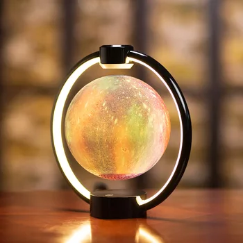 Yenilik Maglev ay ışığı oturma Odası Dekorasyon Ev Dekorasyon Akıllı Gece Lambası bluetooth hoparlör 3D Stereo Lamba