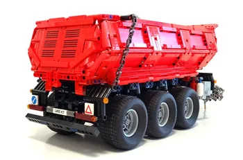 MOC teknoloji yapı taşı ve 42054 traktör uyumlu Römork moc8830 kendinden damperli römork montaj oyuncak çocuk doğum günü hediyesi