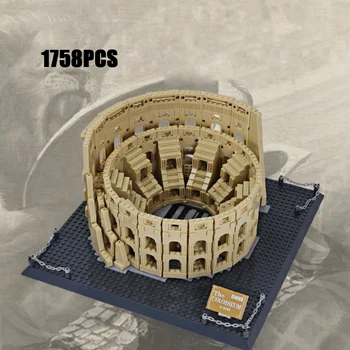 Dünyaca Ünlü Tarihi Kültür Mimarisi Amfitiyatro Flavium Yapı Taşı İtalya Roma Colosseum Modeli Eğitici Oyuncaklar