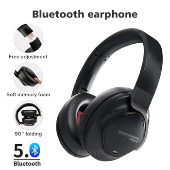 Siparnuo kablosuz kulaklıklar Hibrid ANC Bluetooth 5.0 40mm Sürücü Kulaklık Katlanabilir Yüksek Çözünürlüklü Ses Aşırı Kulak Kulaklık 60H Zaman