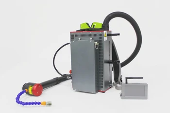 Pil ile Taşınabilir Mobil Sırt Çantası 50W 100W Darbe Fiber Lazer Pas Temizleme Temizleme Makinesi