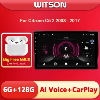 WITSON Android 11 AI SES Araba Radyo Citroen C5 2 2008-2017 Carplay Navi Multimedya sesli GPS Stereo Kafa Ünitesi