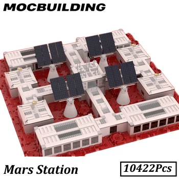 Mars İstasyonu Uzay Koleksiyonu Eğitici Oyuncaklar MOC Yapı Taşları Tuğla Çocuk Hediye
