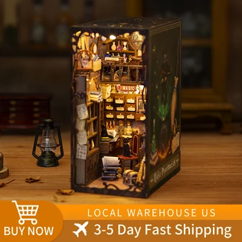Cutefun Kitap Nook Kiti Sihirli eczacı Dıy Minyatür Ev dokunmatik ışık mobilya İle Hızlı Kargo anneler Günü hediyesi