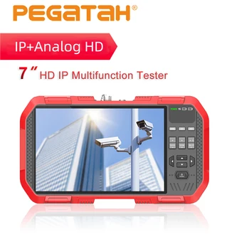 PEGATAH 4K IP güvenlik kamerası Test Cihazı 7 İnç H. 265 8MP TVI CVI 5MP AHD CVBS Video Test Cihazı CCTV Monitör Multimetre ile HDMI Girişi / çıkışı
