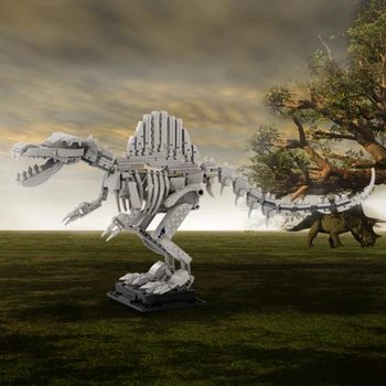 MOC 81227 Spinosaurus İskelet Hayvan Modeli Yapı Taşları Tuğla Modeli Korku Tuğla Seti çocuk Oyuncakları Doğum Günü Hediyeleri İçin