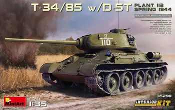 MiniArt 35290 1/35 Ölçekli T-34/85 w / D-5T. TESİS 112. 1944 BAHARI. İÇ KİTİ Model Seti