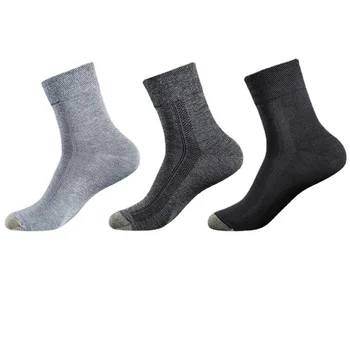 Antibakteriyel ve Deodorant Çorap Set Başına 6 Çift Bakır Elyaf Nefes Bahar ve Yaz erkek iş çorabı Spor Koşu
