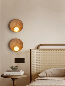Zen rüzgar kabuk duvar lambası Japon yaratıcı kişilik B & B yatak odası koridor duvar lambası