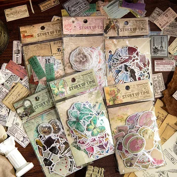 100 adet / 1 grup Kawaii Karalama Defteri Sticker Zaman Hikayeleri Scrapbooking Malzemeleri Planlayıcısı Dekoratif El Sanatları Kırtasiye Sticker