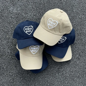 Kurbağa drift Streetwear Moda Marka İNSAN yapımı Aşk Nakış Donanma beyzbol şapkası Şapka Erkekler Unisex için