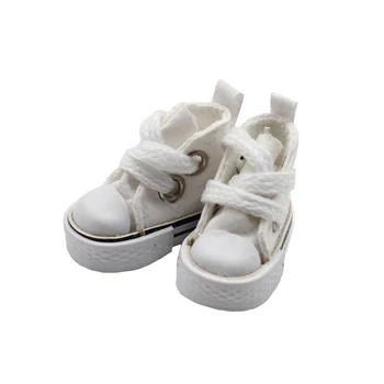 3.5 cm Bebek Ayakkabı Blythe Doll için Bebek Oyuncak, 1/8 BJD Mini Tuval Bebek Ayakkabı Blythe Doll için Azon BJD, rahat ayakkabılar Aksesuarları