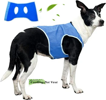 Pet Köpek Giysileri Yaz Köpek soğutma yeleği Giysileri Köpek Nefes Soğutma Ceket Ayarlanabilir Köpek Soğutma Giysileri