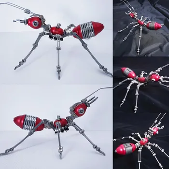 Bulmaca Çelik Sanat Yapı Taşları Renk Ajan Karınca 3D Metal Montaj Modeli Modelleme Oyuncak Vida erkek Hobi Koleksiyonu Çocuk
