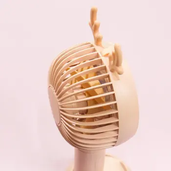 Açık kahverengi Sprey Tozu el fanı 3 Rüzgar Hızı Yaz Su Püskürtme Soğutma Mini Usb Şarj Taşınabilir Küçük Fan