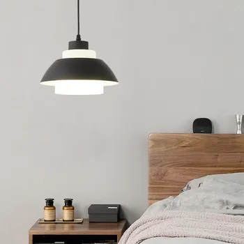 LED İskandinav Kolye İşıkları Endüstriyel Minimalist Macaron Uçan Daire Asılı Lambalar Oturma Odası Yatak Odası Yemek Odası Armatürleri