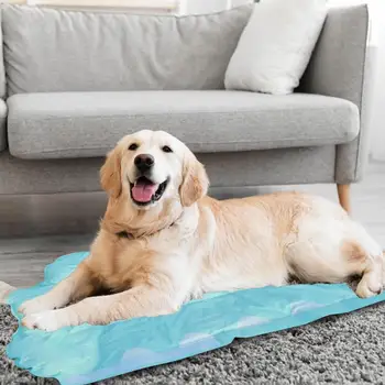 Köpek soğutma matı Nefes Battaniye Buz İpek Pedleri Yıkanabilir Yastık Kapalı Koltuk Önlemek Güneş Çarpması Serin Yumuşak köpek yatağı Pet Mat