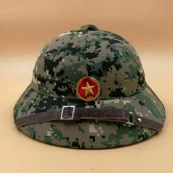 Vietnam Ordusu Asker Kask Şapka İle Kırmızı Yıldız dijital camo şapka armyshop2008