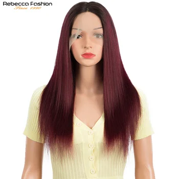 Perulu 99J Bob Düz Saç 13X1 Dantel ön peruk insan saçı Peruk Ombre Kırmızı Bordo Ön Koparıp Remy İnsan Saçı Derin Kısmı Peruk