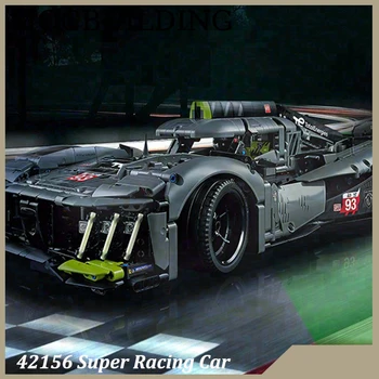 1:10 Ölçekli Yarış Araba Modeli Teknik ile Uyumlu 42156 Yarış Araba Yapı Kiti Hediye Motor Sporları için Fan