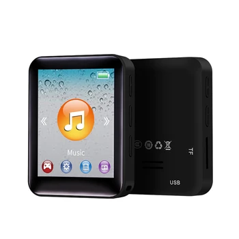 MP3 Müzik Çalar Bluetooth 5.0 Tam Ekran Harici Oynatma Walkman Öğrenci Sürümü E-Kitap/Kayıt MP3 MP4 Çalar Spor İçin