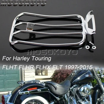 Krom Yalnız Koltuk Arka bagaj rafı Harley Yol Kral Touring
 Sokak Glide FLHT FLHR FLHX FLT 1997-2015 Bagaj Taşıma Tutucu