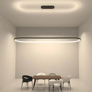 Minimalizm Modern Led avize oturma odası masası yemek odası mutfak yatak odası Led Kolye lamba Beyaz tasarım asılı ışık