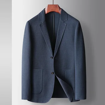 6497-R-Sonbahar erkek Çift Düğme takım elbise Özelleştirilmiş Slim Fit Profesyonel Takım Elbise Özelleştirilmiş Takım Elbise